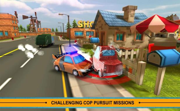 Blocky Cop Pursuit Terrorist2