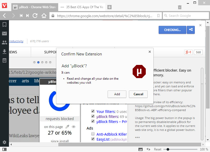 vivaldi-chrome-extensions