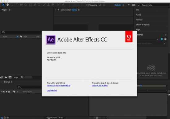 Adobe After Effects CC 2018 macOS