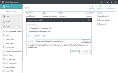 EaseUS Todo Backup WinPE Boot ISO