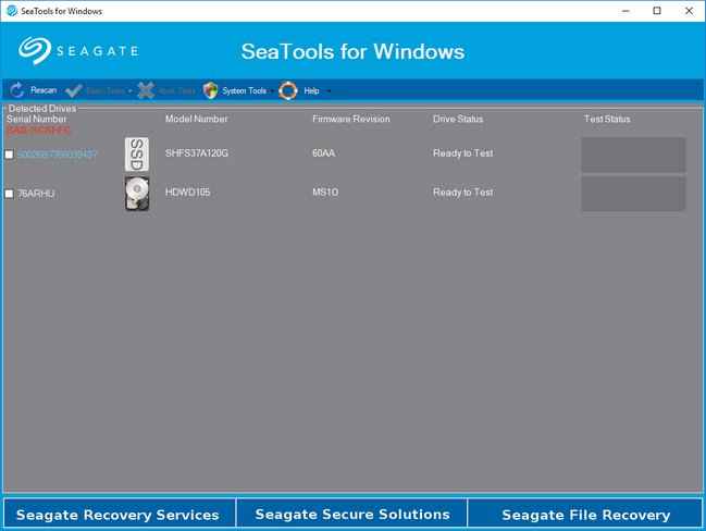 Seagate SeaTools for Windows