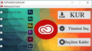 Adobe Creative Cloud 2018 Katılımsız