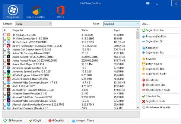 Format Sonrası Katılımsız AIO Programlar 2021 TR