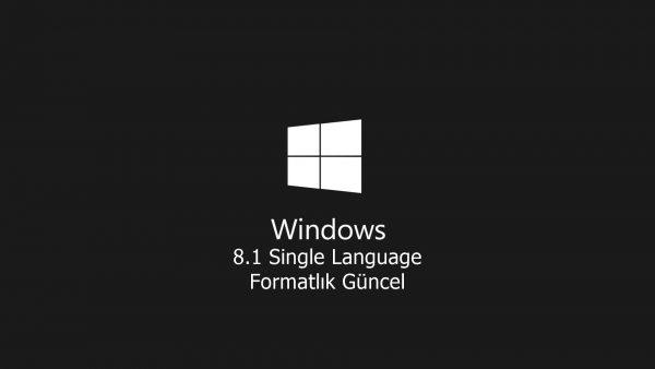 Windows 8.1 Single Language İndir Türkçe | Formatlık 2021 Güncel ISO